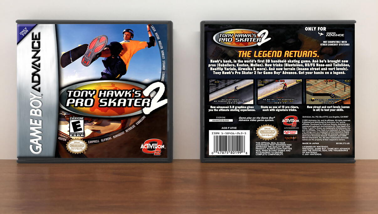 Tony Hawk&#39;s Pro Skater 2, Artwork Spine Color: Chrome