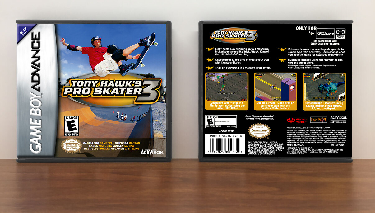 Tony Hawk&#39;s Pro Skater 3, Artwork Spine Color: Chrome