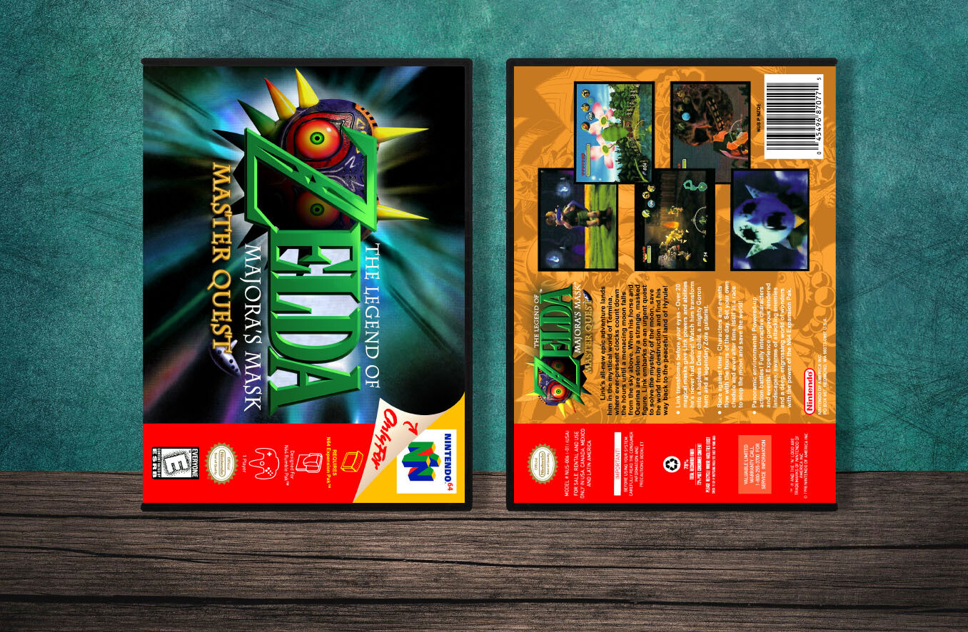 Legend of Zelda: Majora's Mask, The Master Quest (Green Spine), Case Color: DARK GREY (OEM DS CASE COLOR)