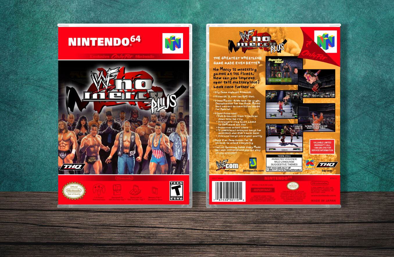 WWF No Mercy: Plus, Case Color: CLEAR (Transparent)