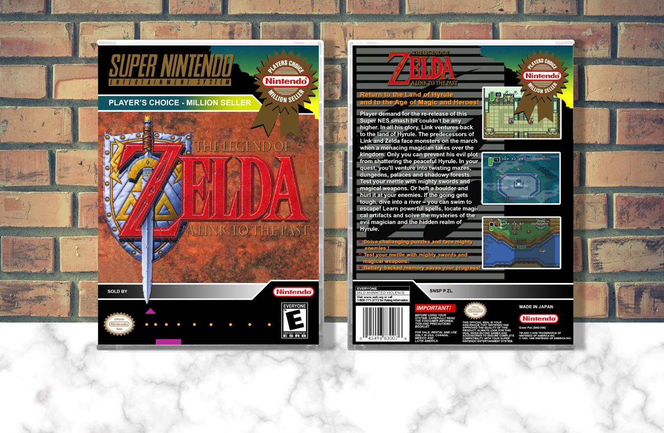 Legend of Zelda, The: A Link to the Past (PC), Case Color: CLEAR (Transparent)