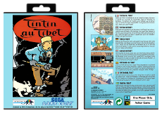 Jeu Tintin Au Tibet Sega Megadrive - Complet (boîte, Notice) - Très Bon état
