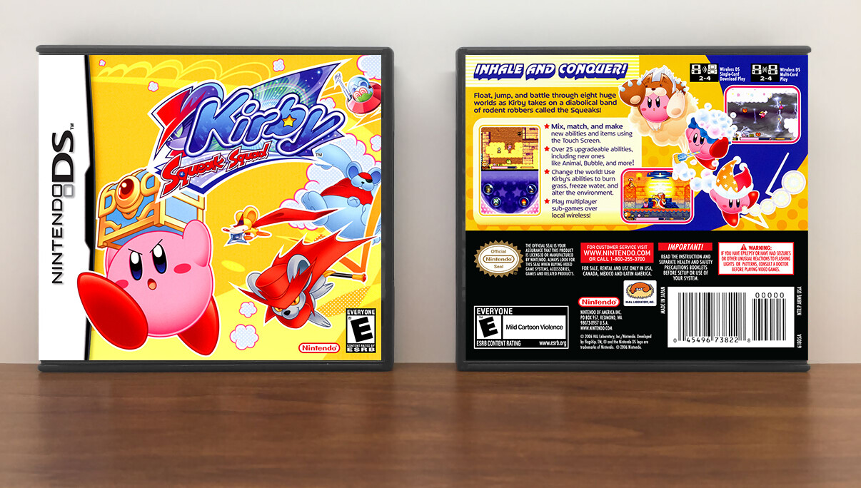 Kirby: Squeak Squad, Case Color: DARK GREY (OEM DS CASE COLOR)