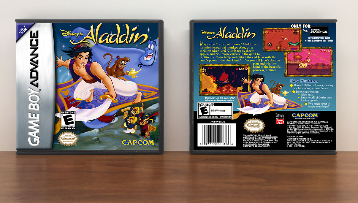 Disney&#39;s Aladdin, Artwork Spine Color: Chrome