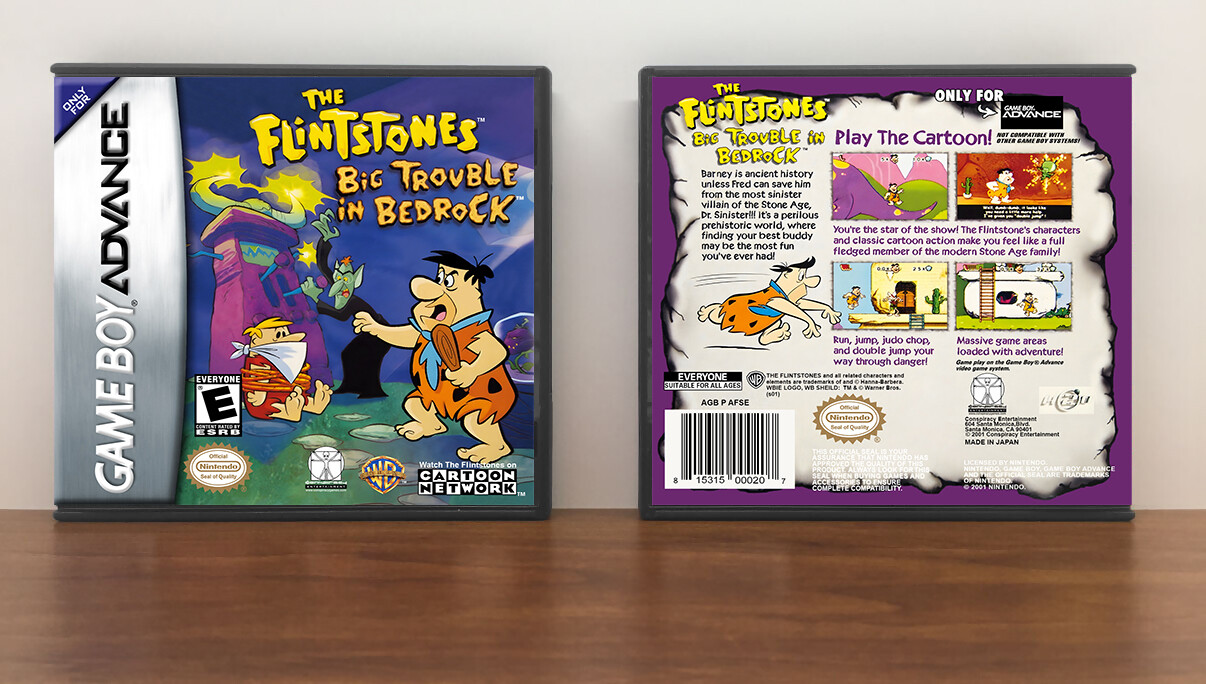 Flintstones, The: Big Trouble In Bedrock, Artwork Spine Color: Chrome