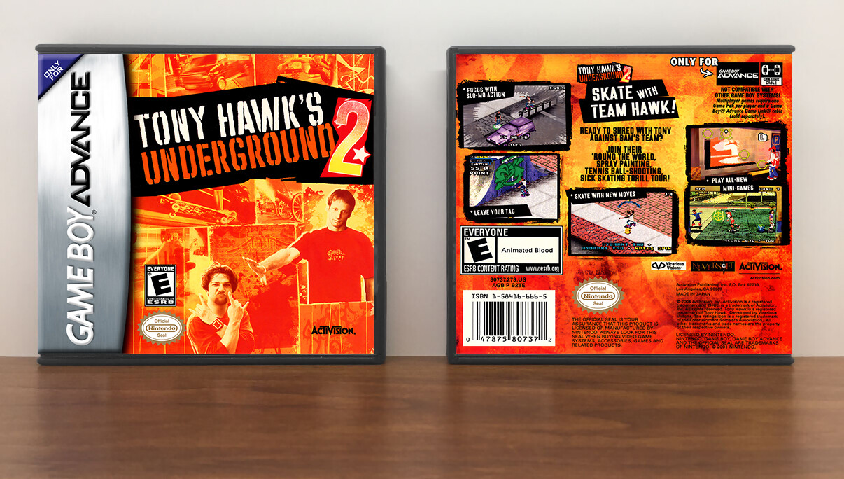 Tony Hawk&#39;s Underground 2, Artwork Spine Color: Chrome