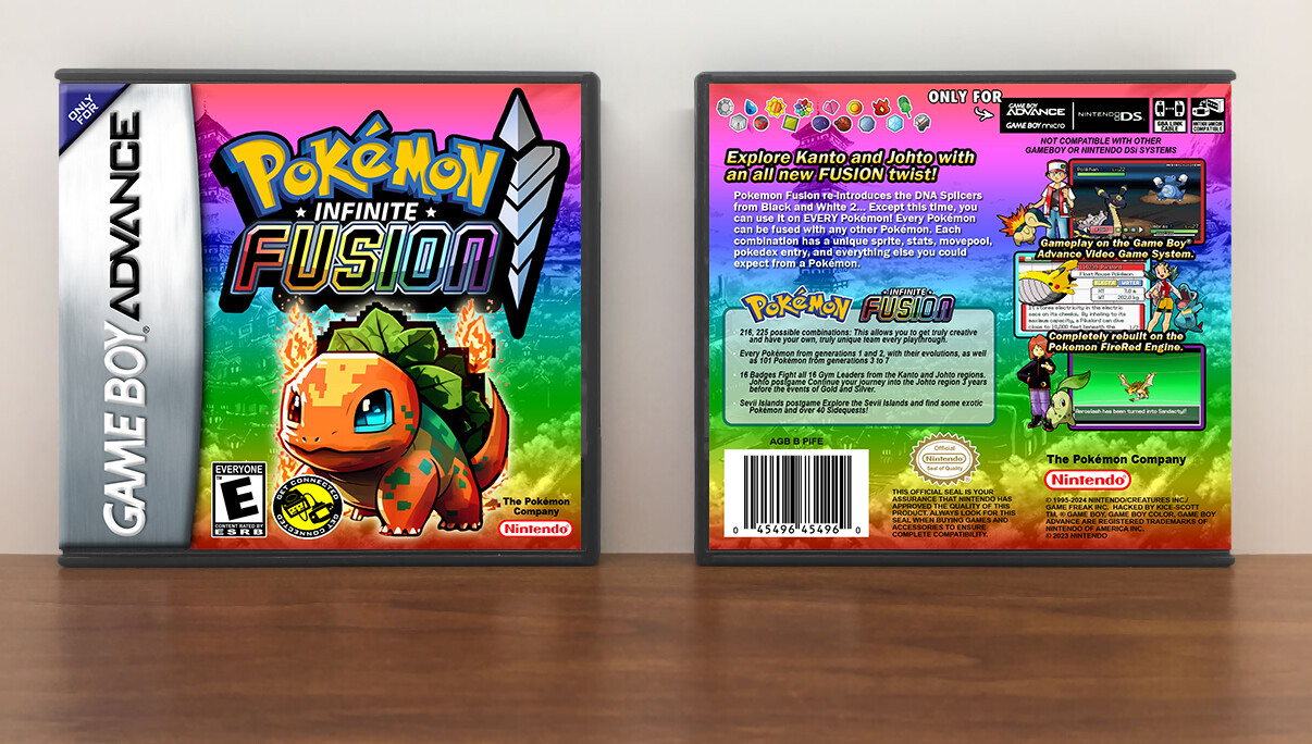 Pokemon Infinite Fusion, Artwork Spine Color: Chrome