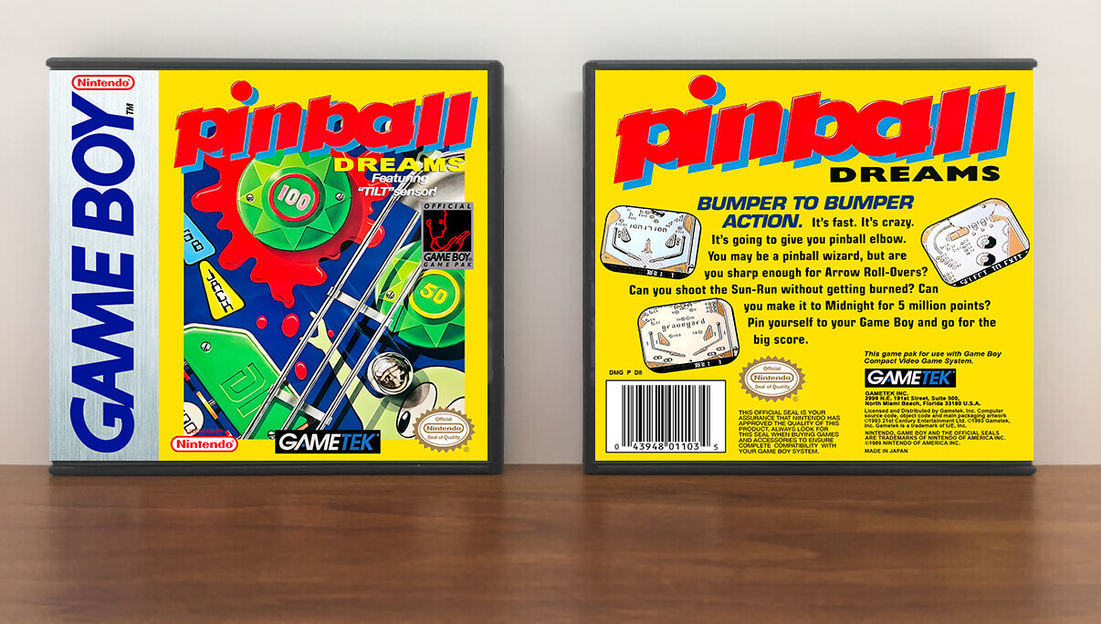 Pinball Dreams, Artwork Spine Color: Chrome