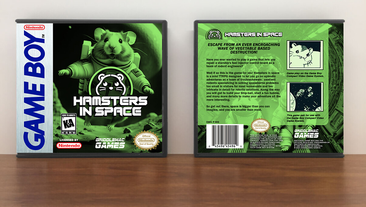 Hamsters in Space, Artwork Spine Color: Chrome