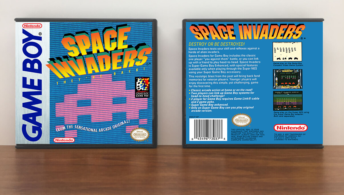 Space Invaders, Artwork Spine Color: Chrome