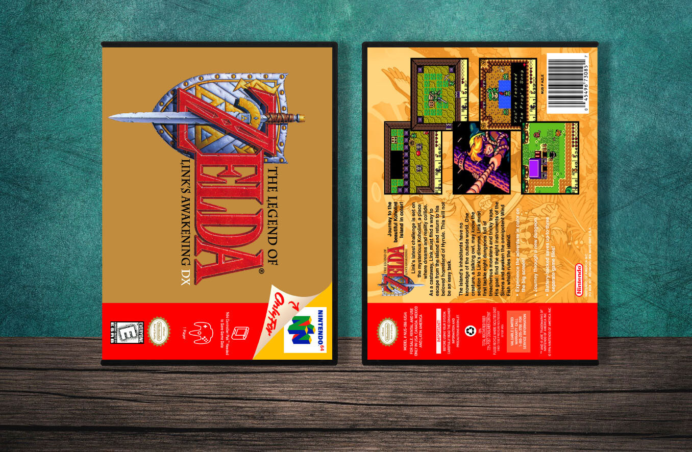 Legend of Zelda: Link's Awakening DX, The, Case Color: DARK GREY (OEM DS CASE COLOR)