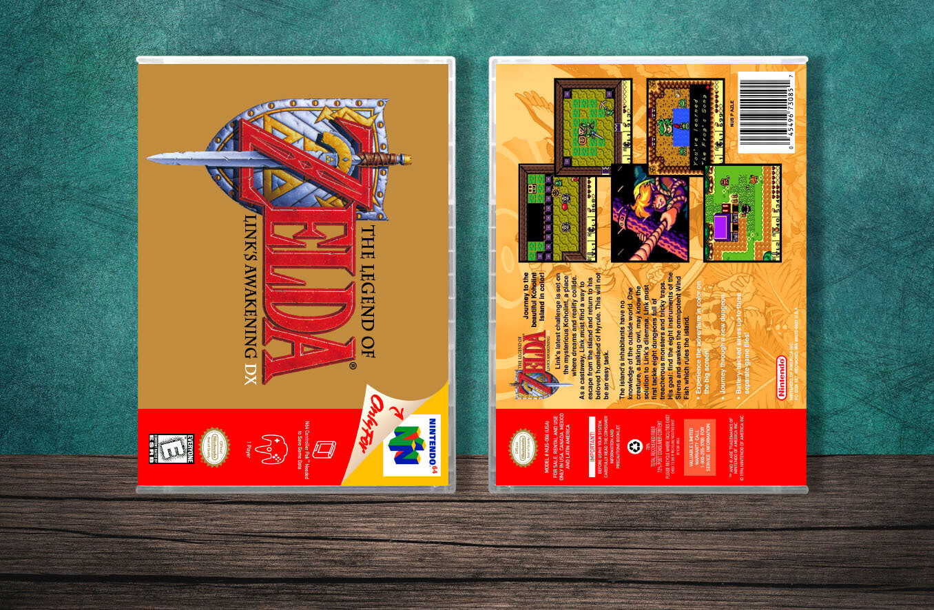 Legend of Zelda: Link&#39;s Awakening DX, The, Case Color: CLEAR (Transparent)