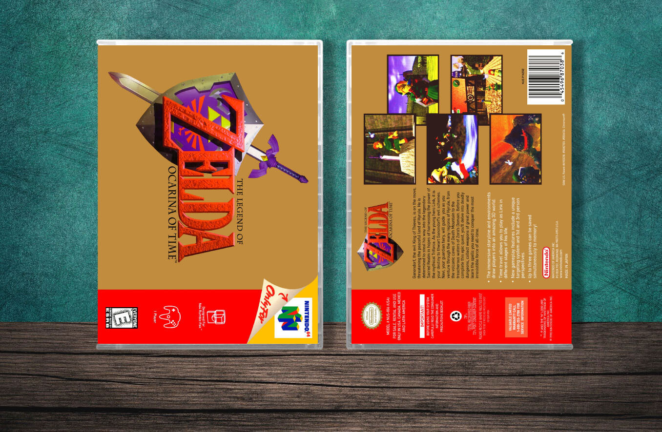 Legend of Zelda: Ocarina of Time, The, Case Color: CLEAR (Transparent)