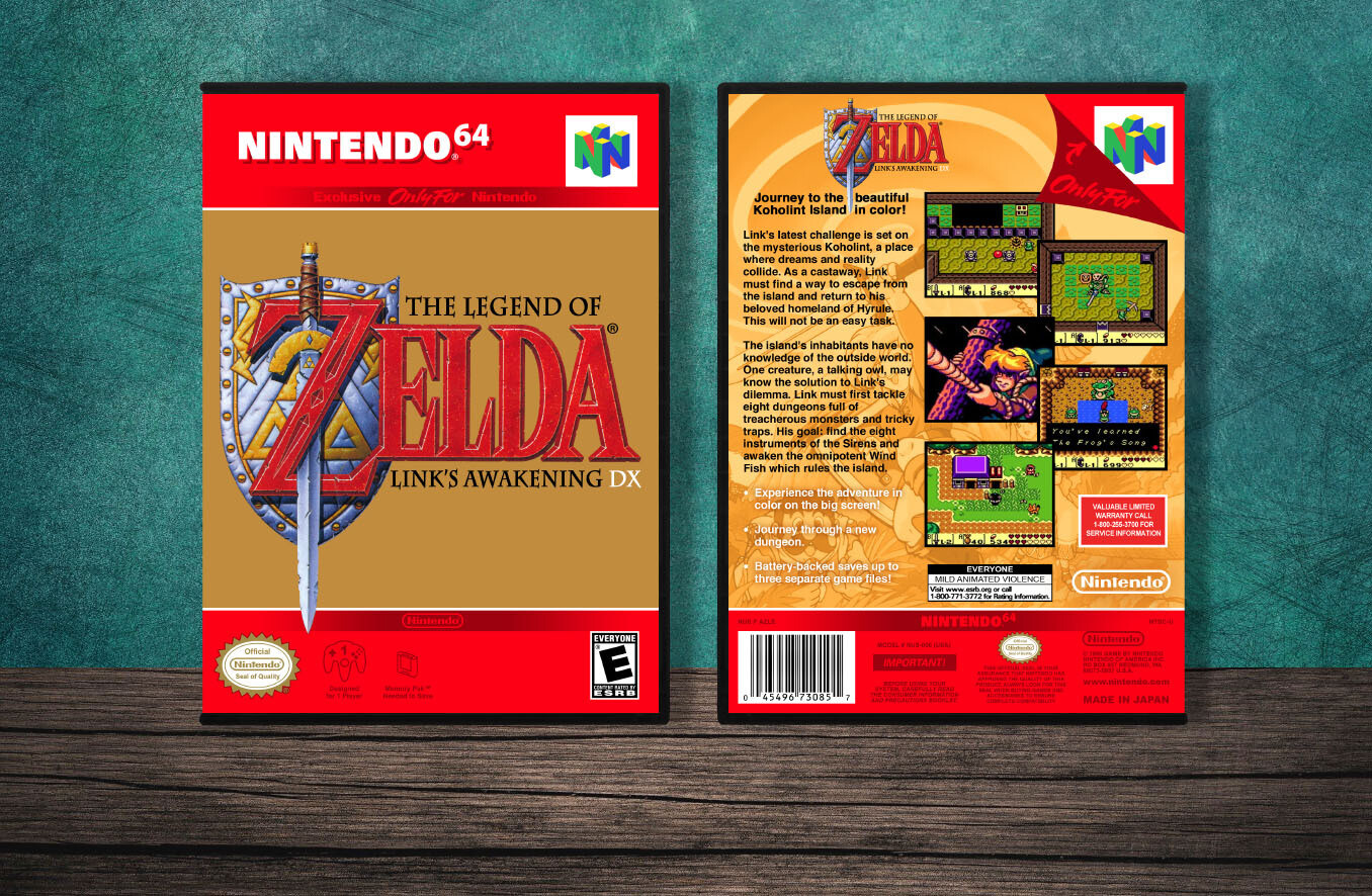 Legend of Zelda: Link&#39;s Awakening DX, The, Case Color: DARK GREY (OEM DS CASE COLOR)