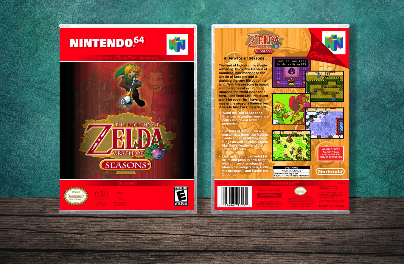 Legend of Zelda: Oracle of Seasons, The, Case Color: CLEAR (Transparent)
