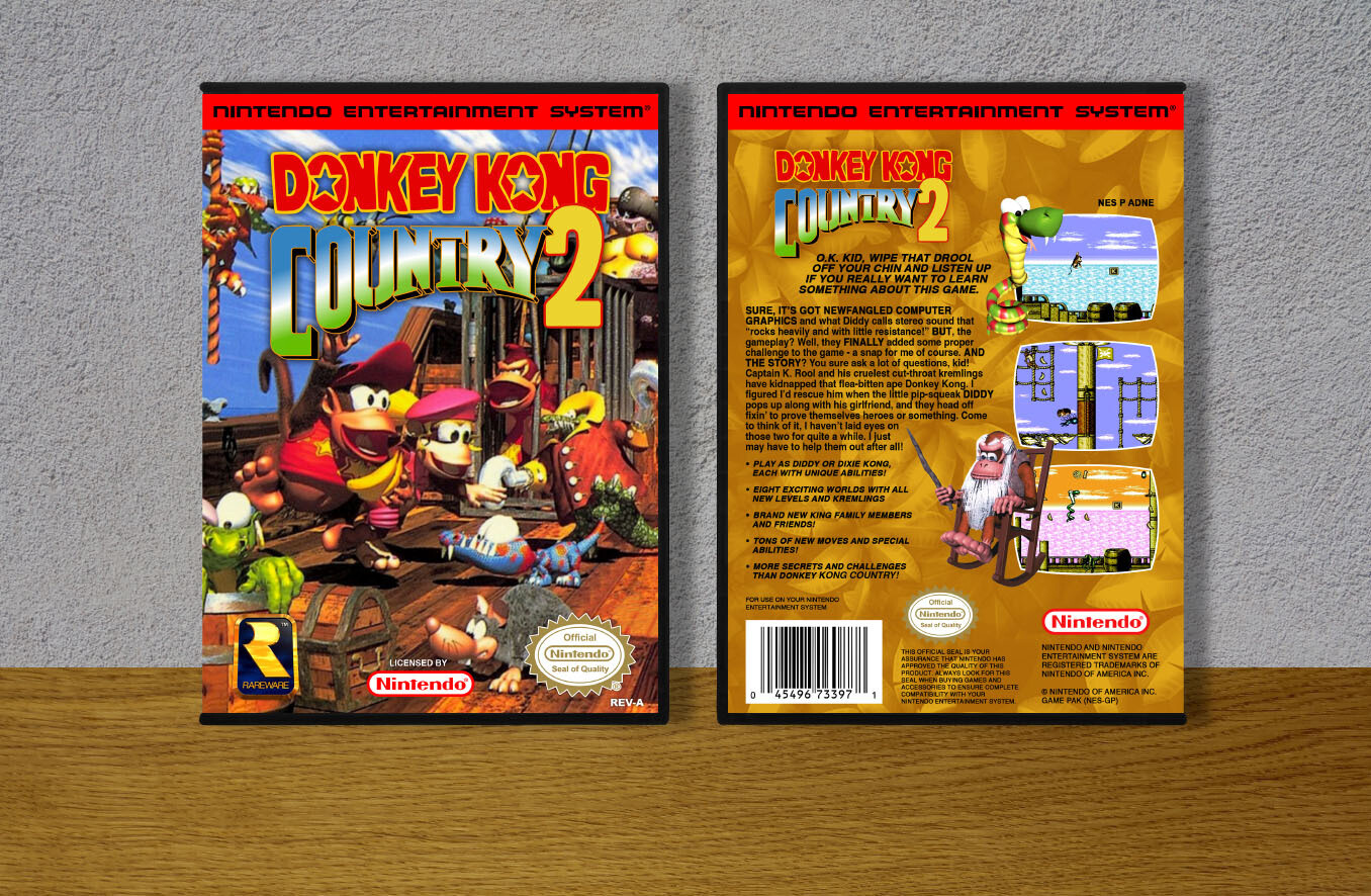 Donkey Kong Country 2, Case Color: DARK GREY (OEM DS CASE COLOR)