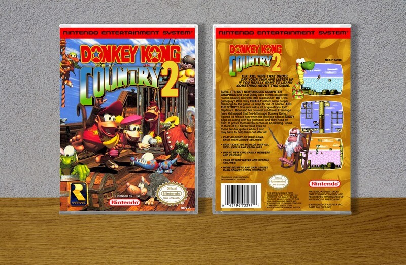 Donkey Kong Country 2, Case Color: CLEAR (Transparent)