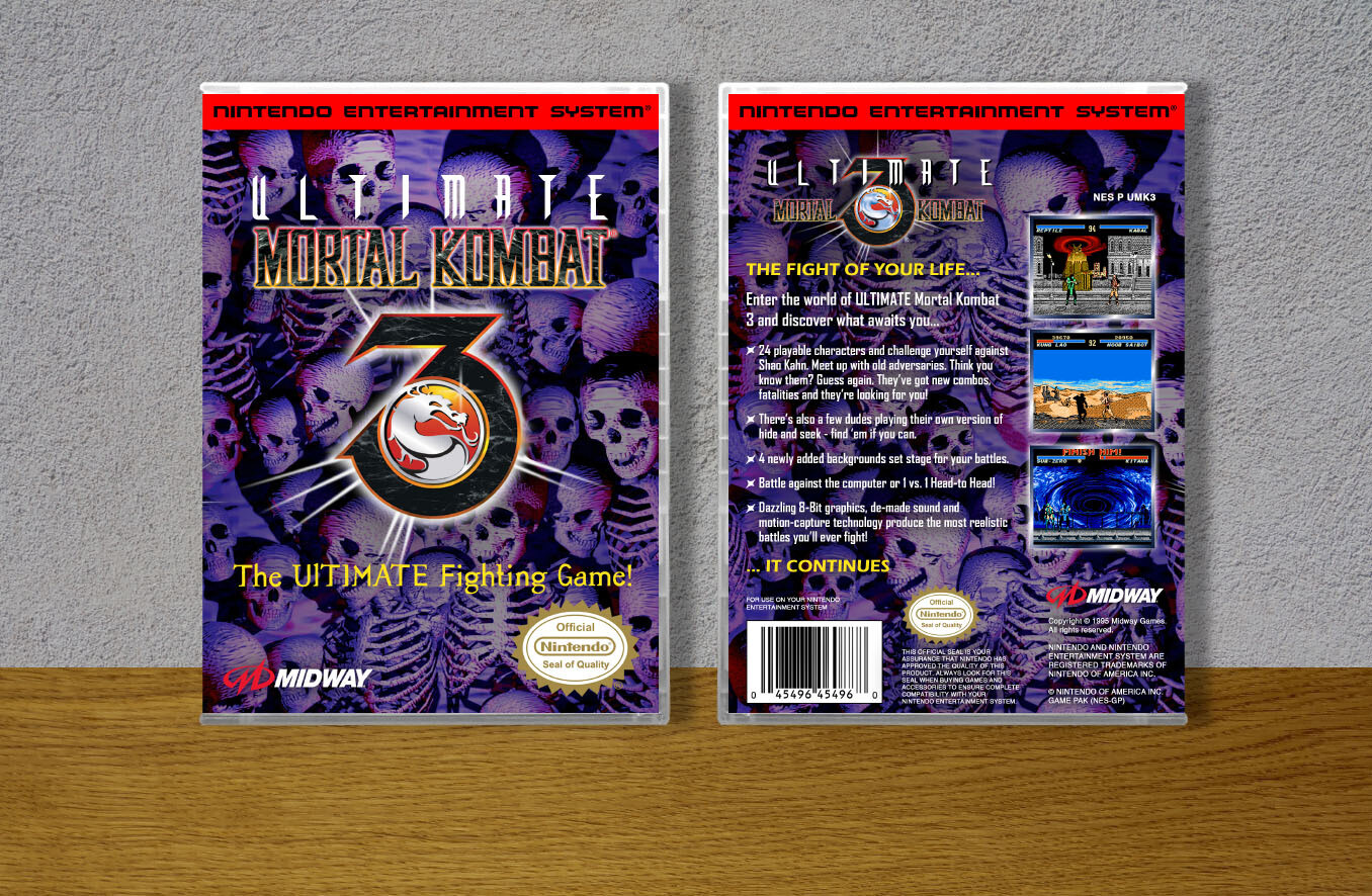 Ultimate Mortal Kombat 3, Case Color: CLEAR (Transparent)