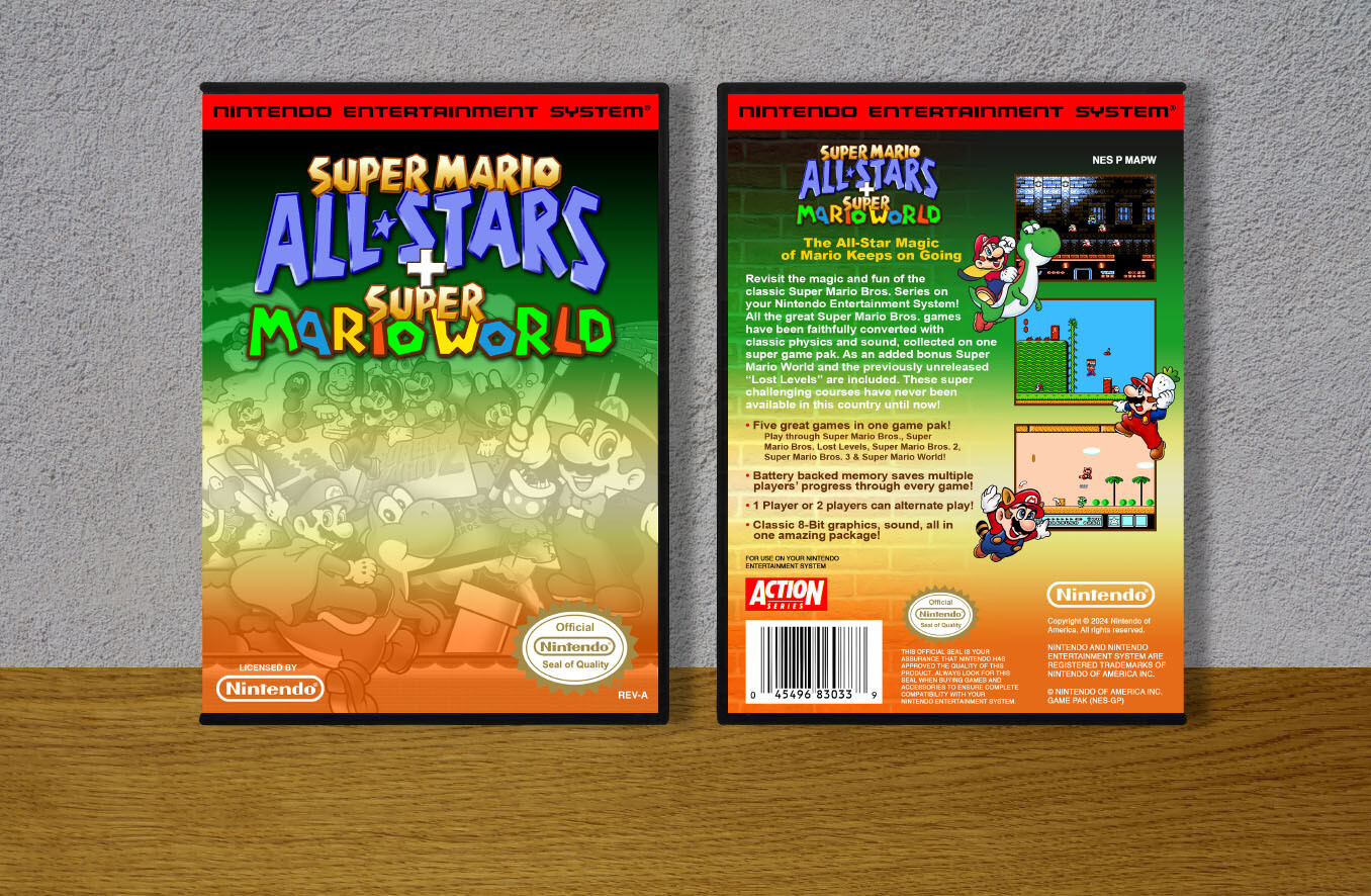 Super Mario All-Stars + Super Mario World, Case Color: DARK GREY (OEM DS CASE COLOR)