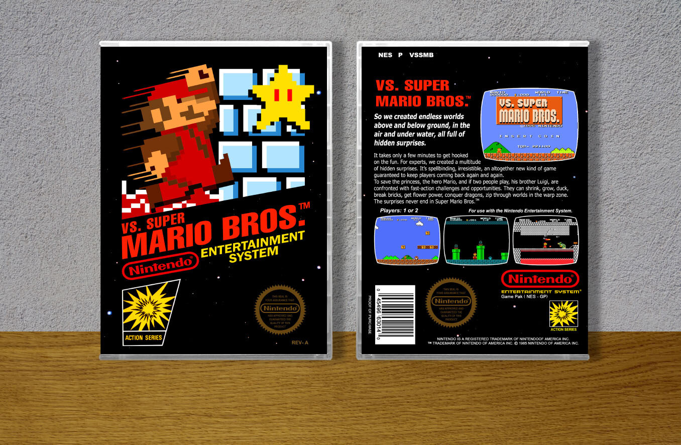 VS. Super Mario Bros., Case Color: CLEAR (Transparent)