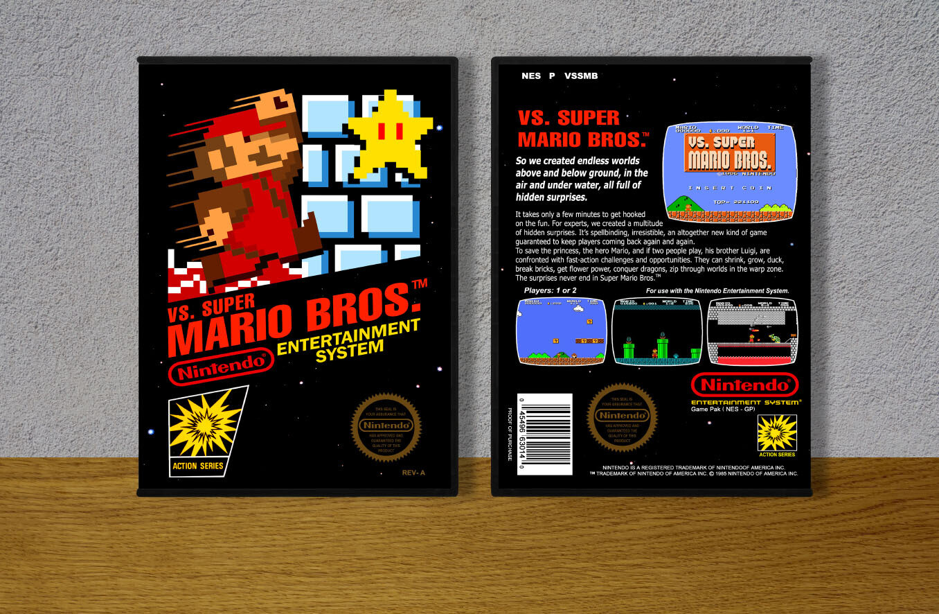 VS. Super Mario Bros., Case Color: DARK GREY (OEM DS CASE COLOR)