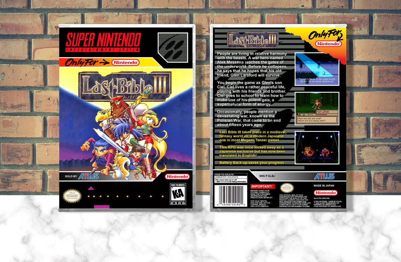 Last Bible III, Case Color: CLEAR (Transparent)