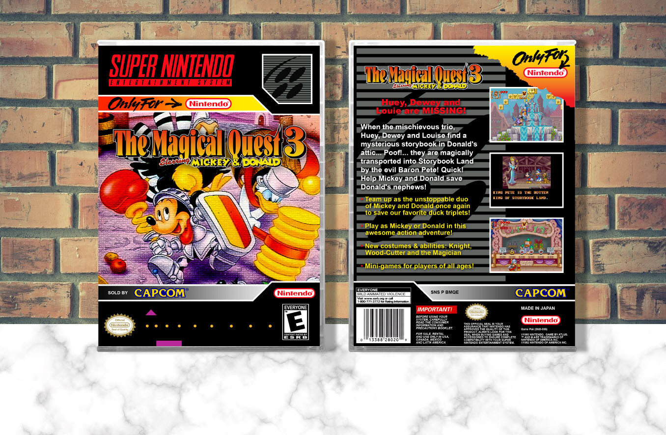 Magical Quest 3 Starring Mickey &amp; Donald, The, Case Color: CLEAR (Transparent)