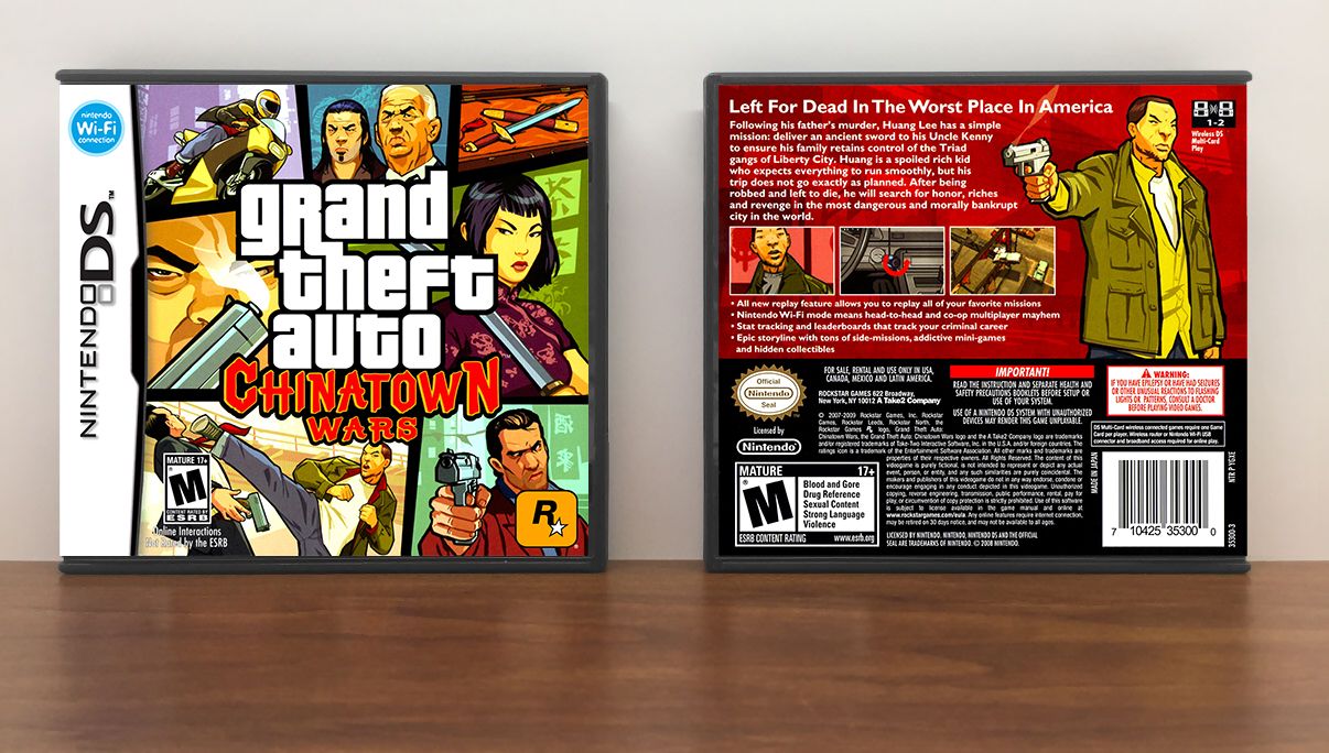 Grand Theft Auto: Chinatown Wars, Case Color: DARK GREY (OEM DS CASE COLOR)