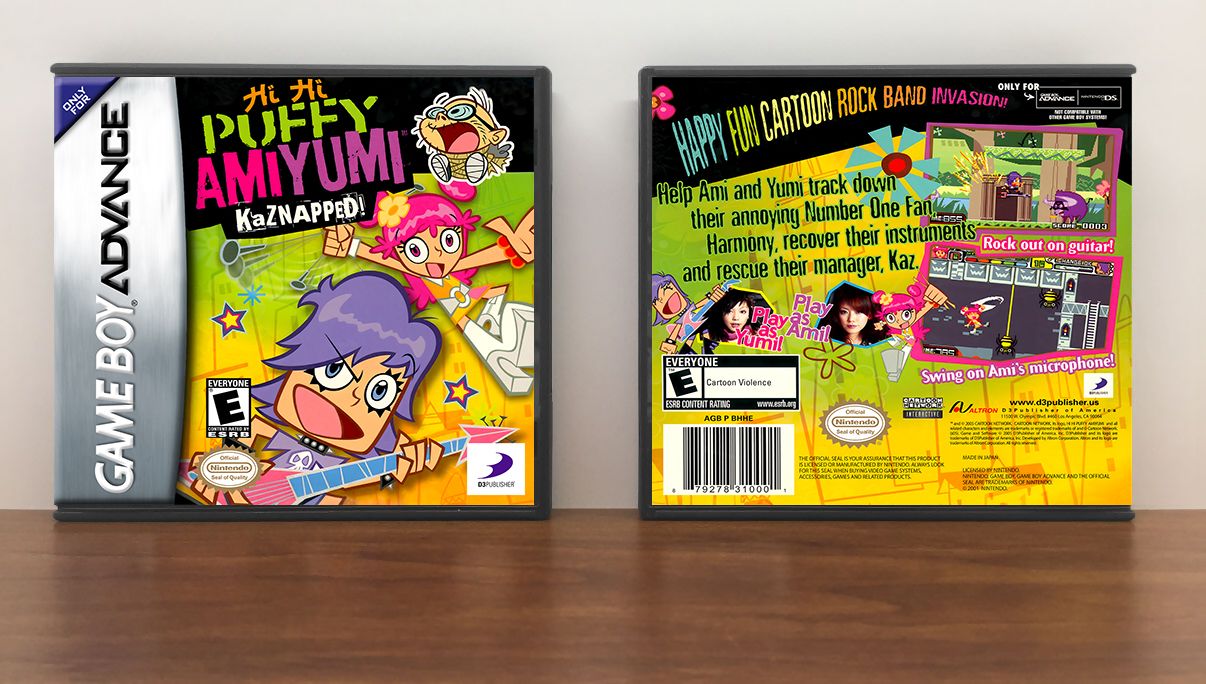 Hi Hi Puffy AmiYumi: Kaznapped!, Artwork Spine Color: Chrome