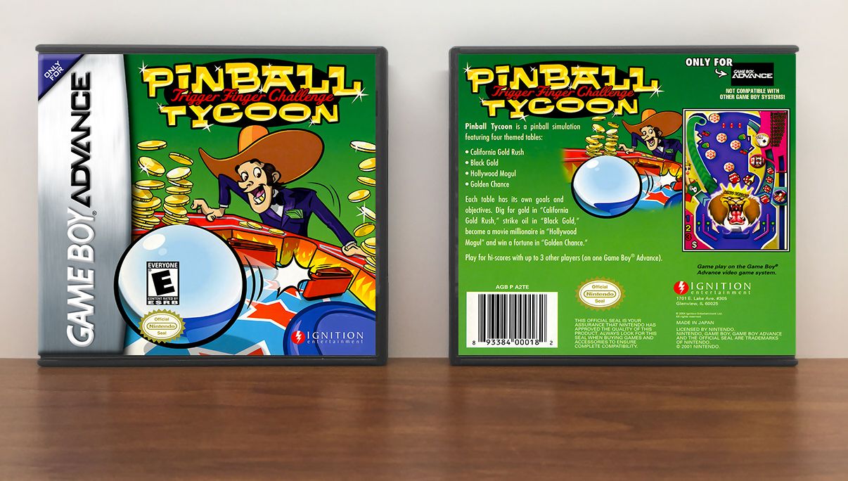 Pinball Tycoon: Trigger Finger Challenge, Artwork Spine Color: Chrome