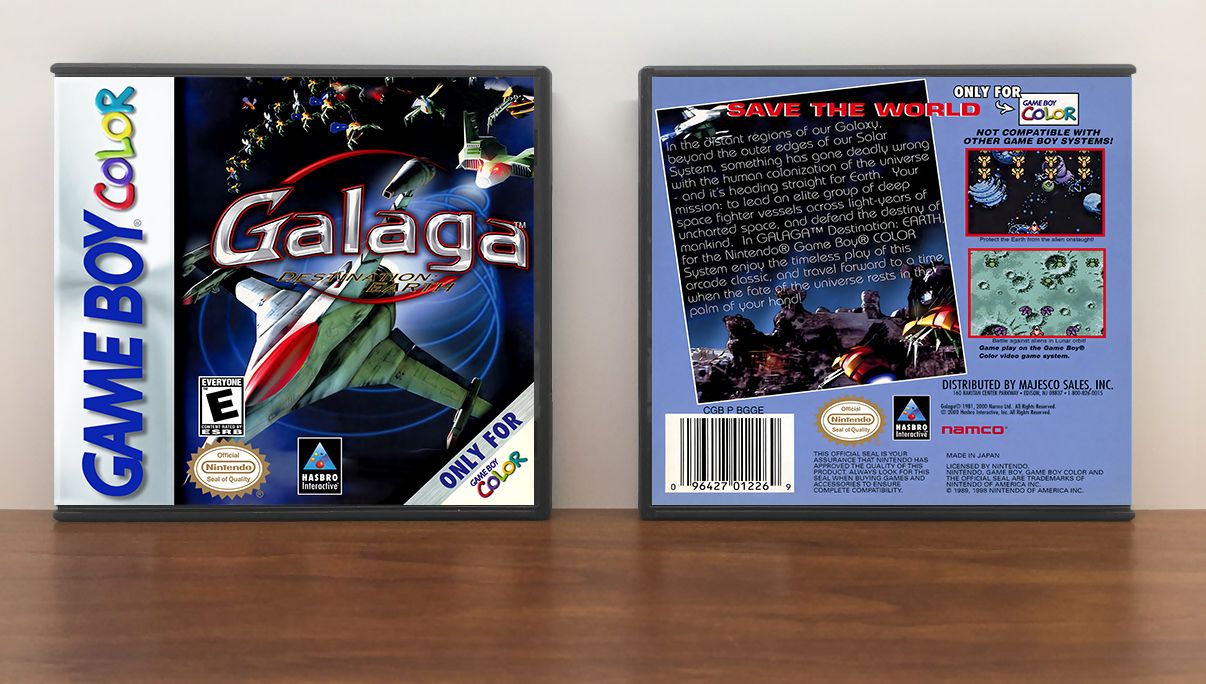 Galaga: Destination Earth, Artwork Spine Color: Chrome