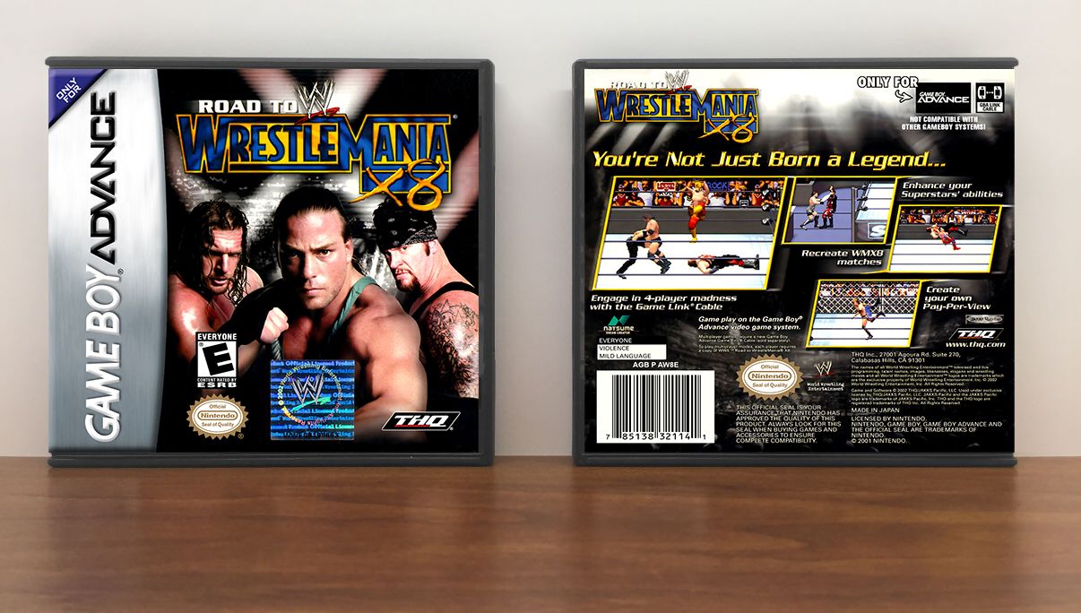 WWE Road to WrestleMania X8, Artwork Spine Color: Chrome