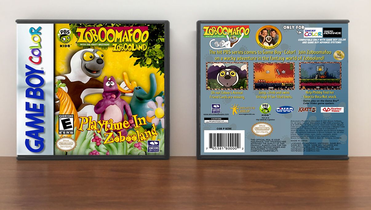 Zoboomafoo: Playtime in Zobooland, Artwork Spine Color: Chrome