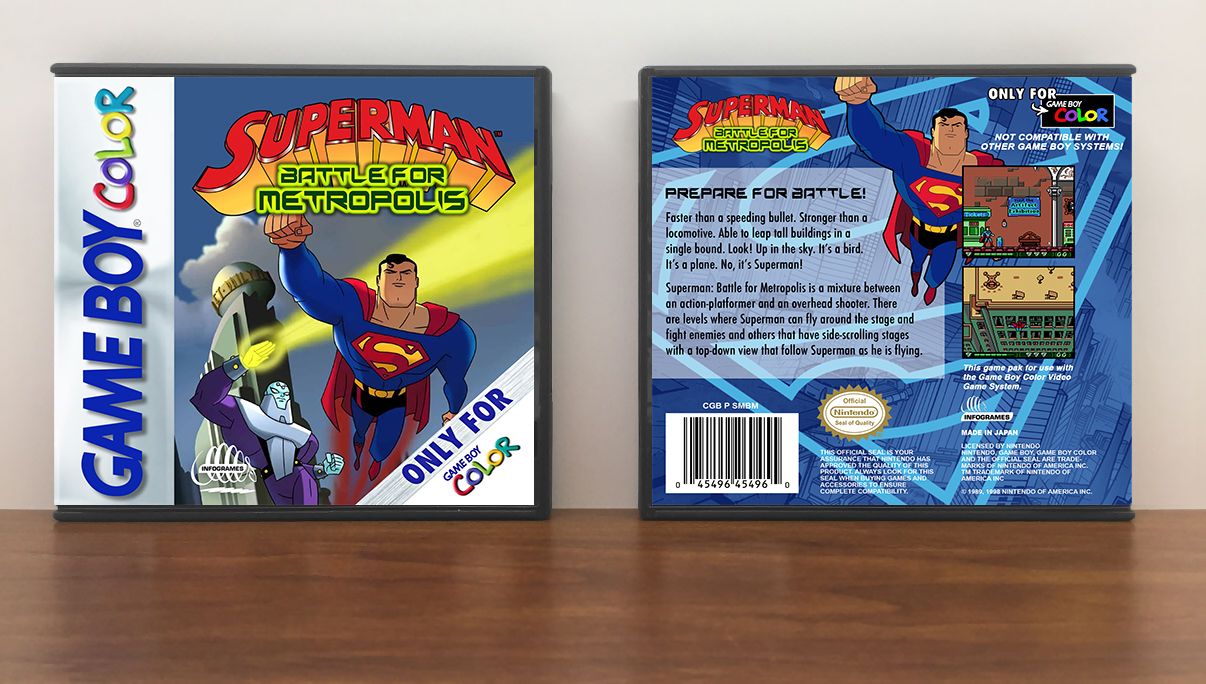 Superman: Battle for Metropolis, Artwork Spine Color: Chrome