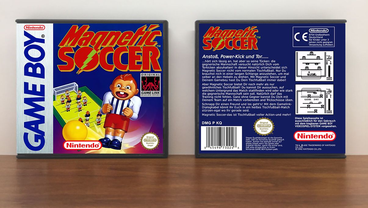 Magnetic Soccer (PAL), Artwork Spine Color: Chrome