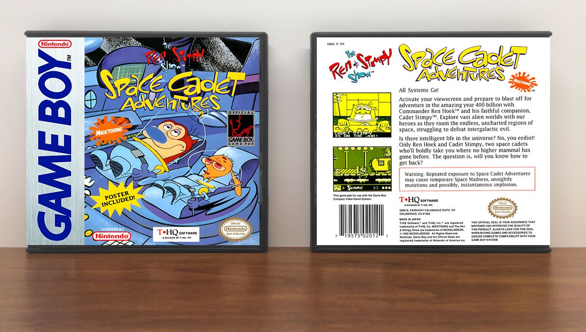 Ren &amp; Stimpy Show: Space Cadet Adventure, The, Artwork Spine Color: Chrome