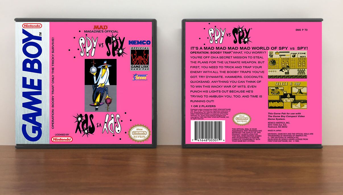Spy vs. Spy: Operation Boobytrap, Artwork Spine Color: Chrome