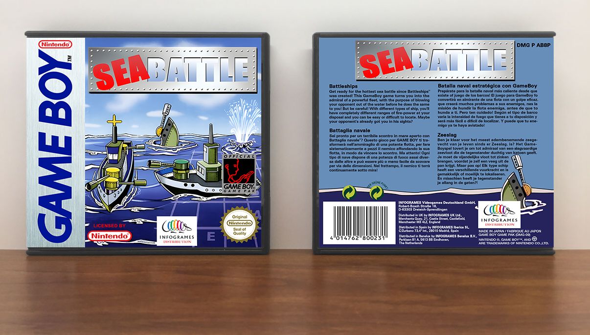 Sea Battle (PAL), Artwork Spine Color: Chrome