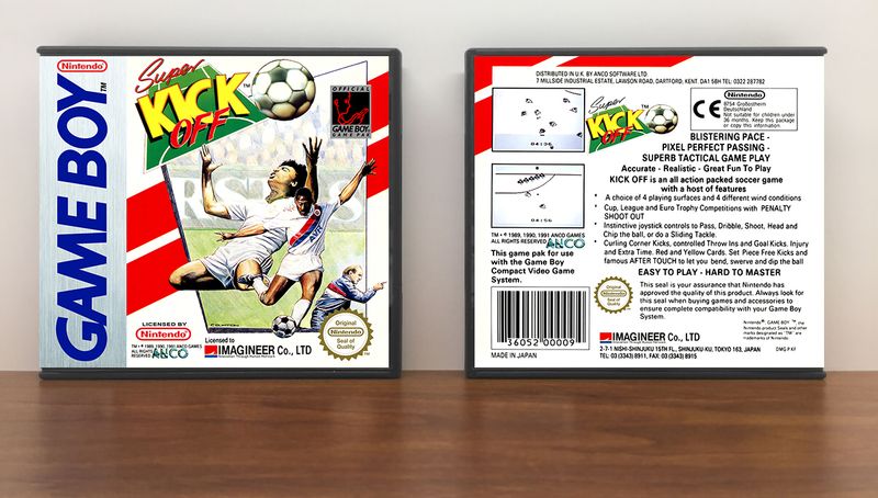 Super Kick Off (PAL), Artwork Spine Color: Chrome