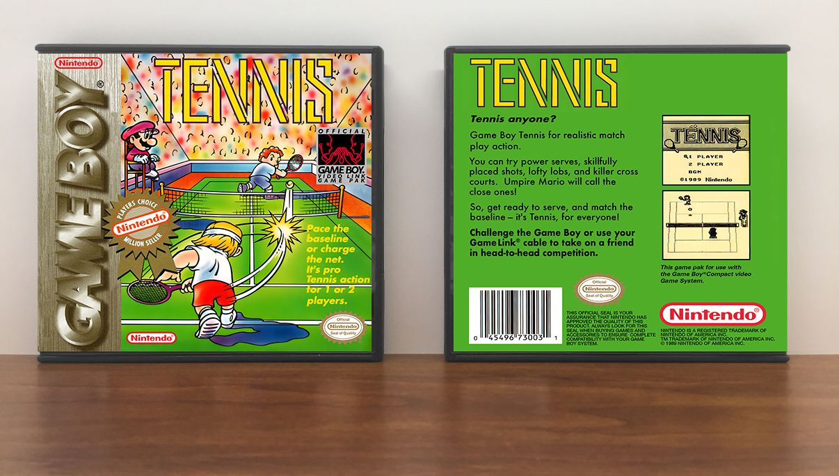 Tennis (PC), Case Color: DARK GREY (OEM DS CASE COLOR), Artwork Spine Color: (PC) Chrome