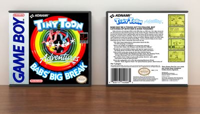 Tiny Toon Adventures: Babs&#39; Big Break, Artwork Spine Color: Chrome