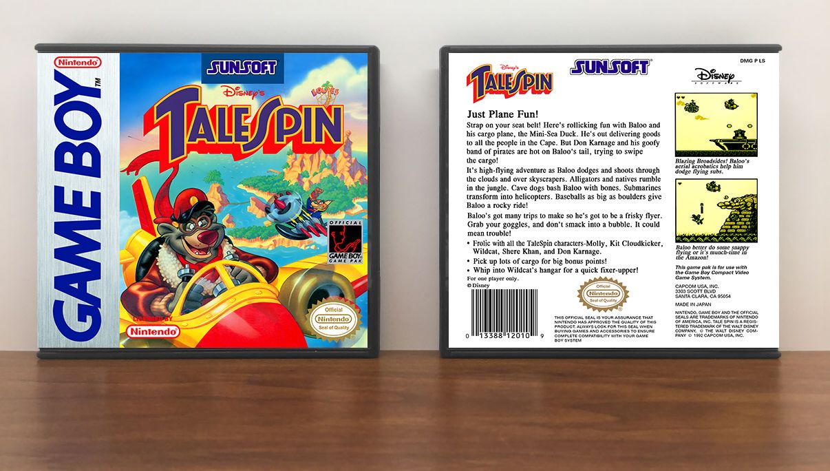 TaleSpin (Sunsoft), Artwork Spine Color: Chrome
