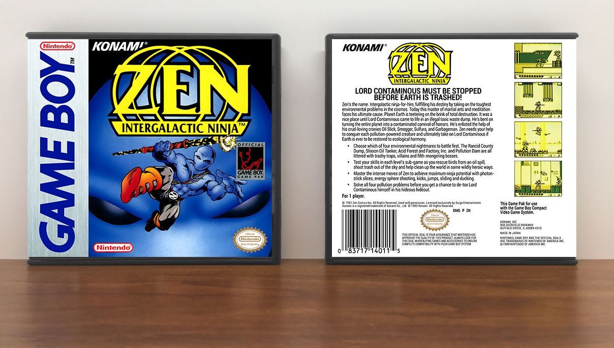 Zen the Intergalactic Ninja, Artwork Spine Color: Chrome