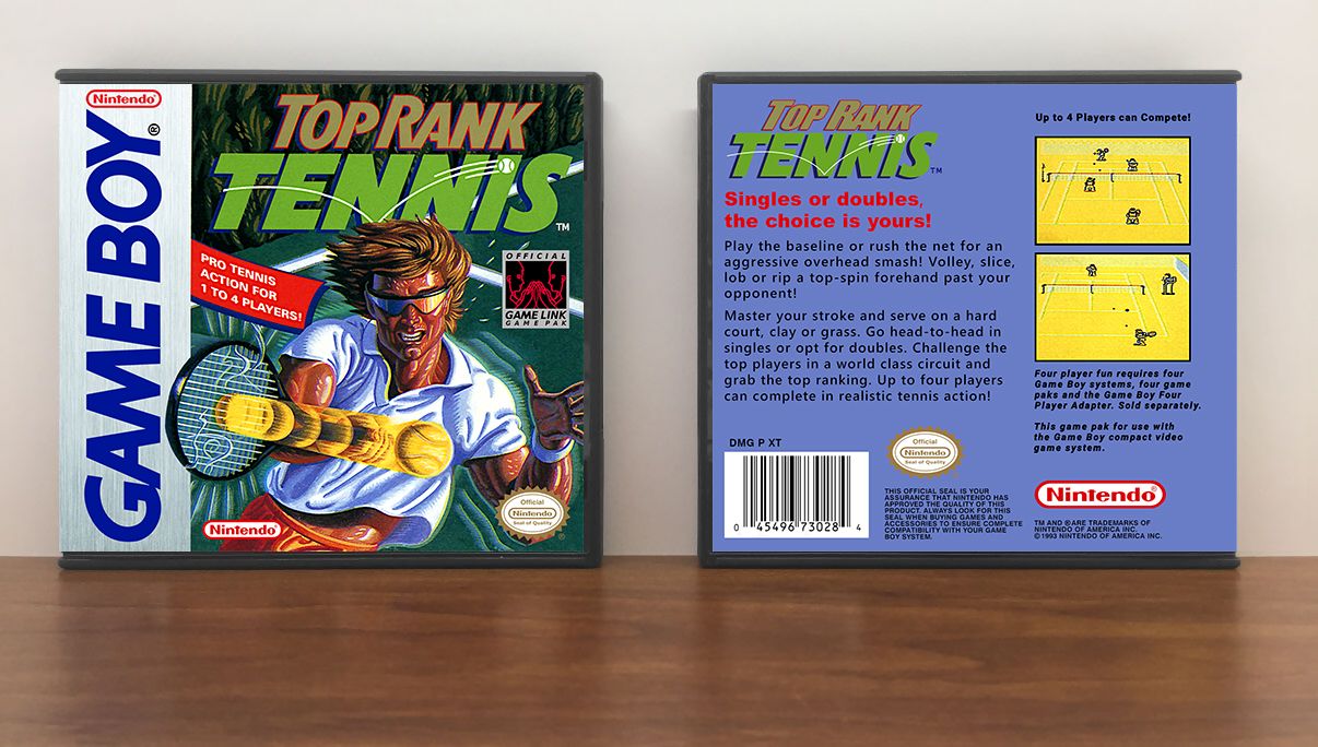 Top Rank Tennis, Artwork Spine Color: Chrome