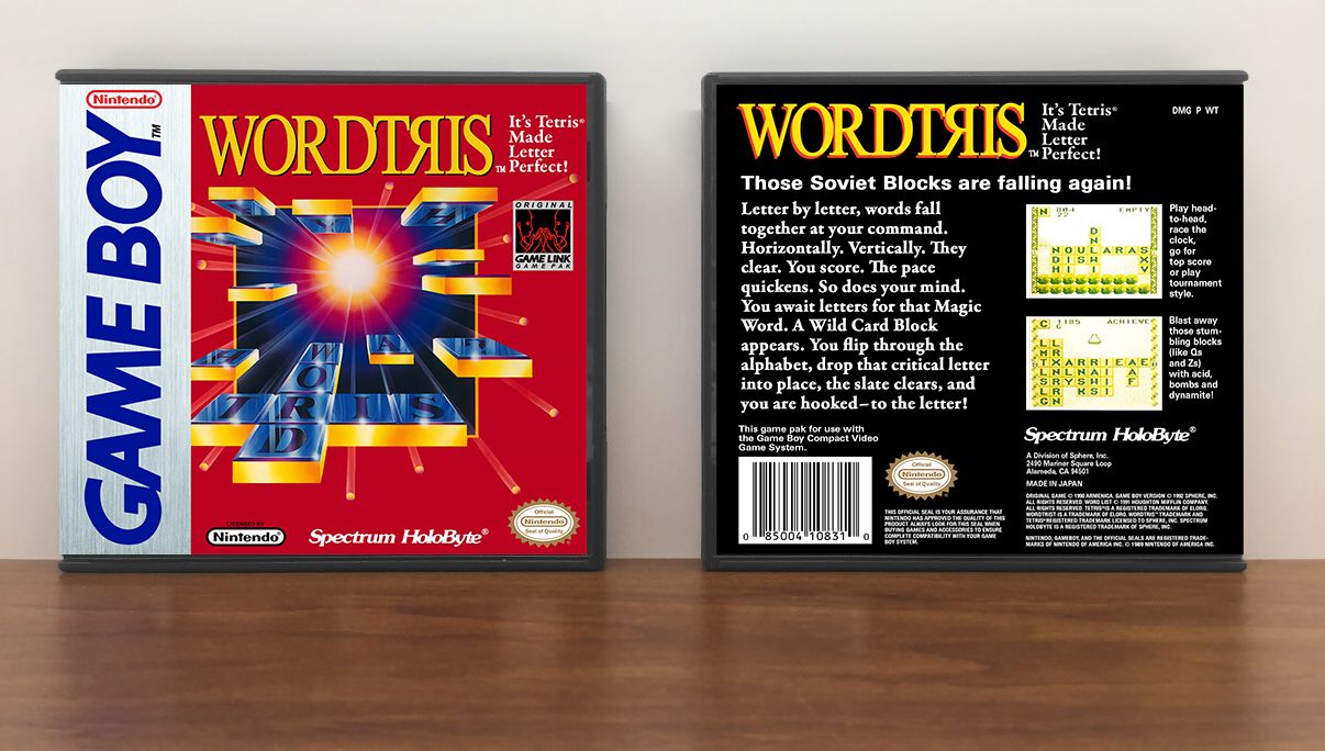 Wordtris, Artwork Spine Color: Chrome