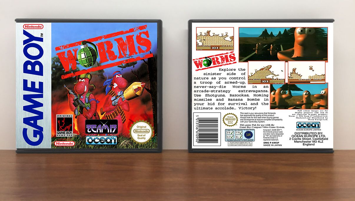 Worms (PAL), Artwork Spine Color: Chrome