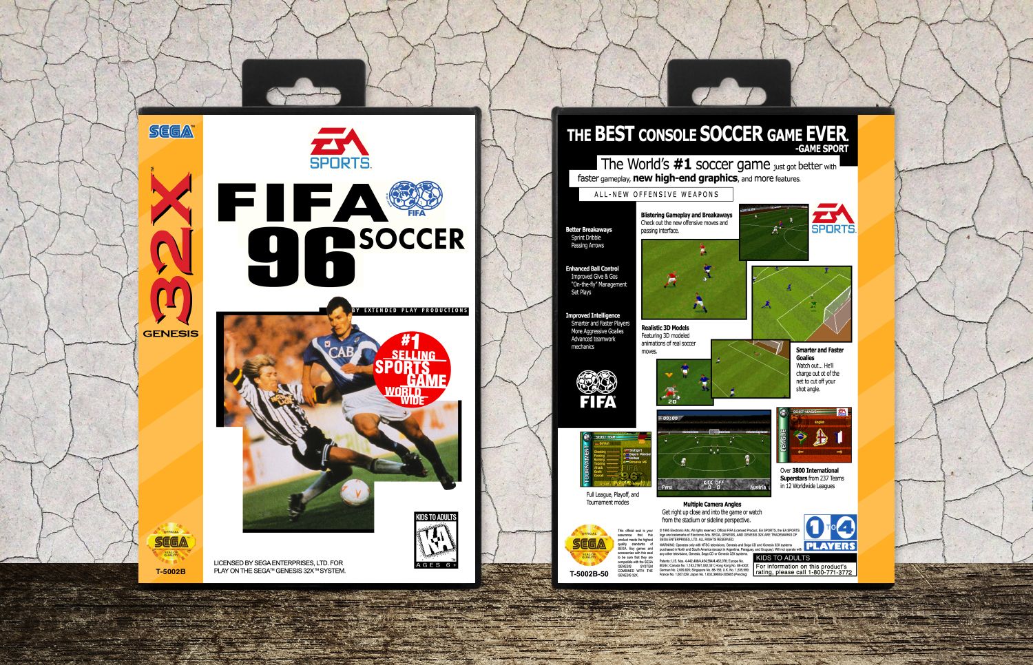 FIFA Soccer 96, Case Color: Black