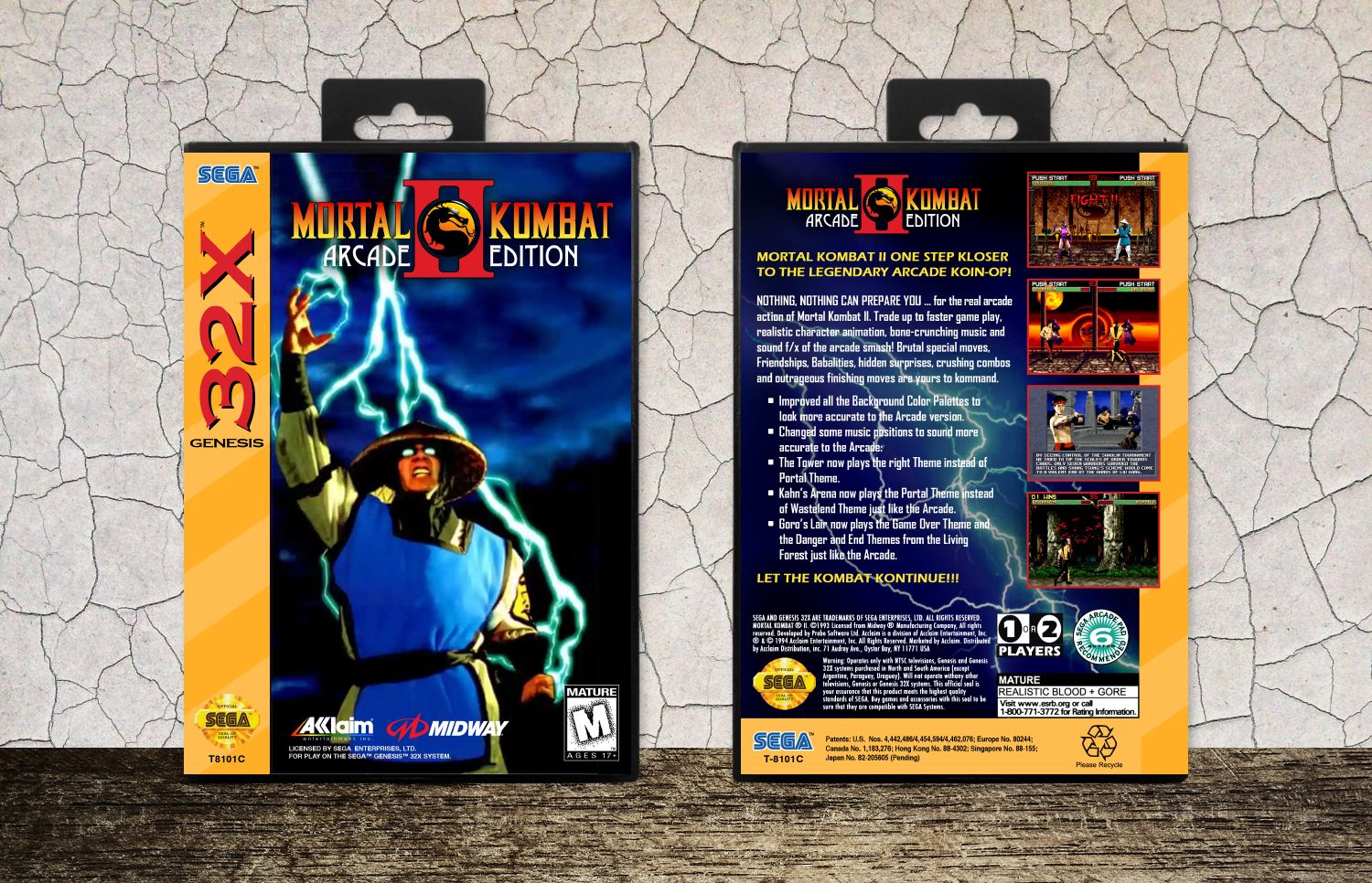 Mortal Kombat II: Arcade Edition, Case Color: Black