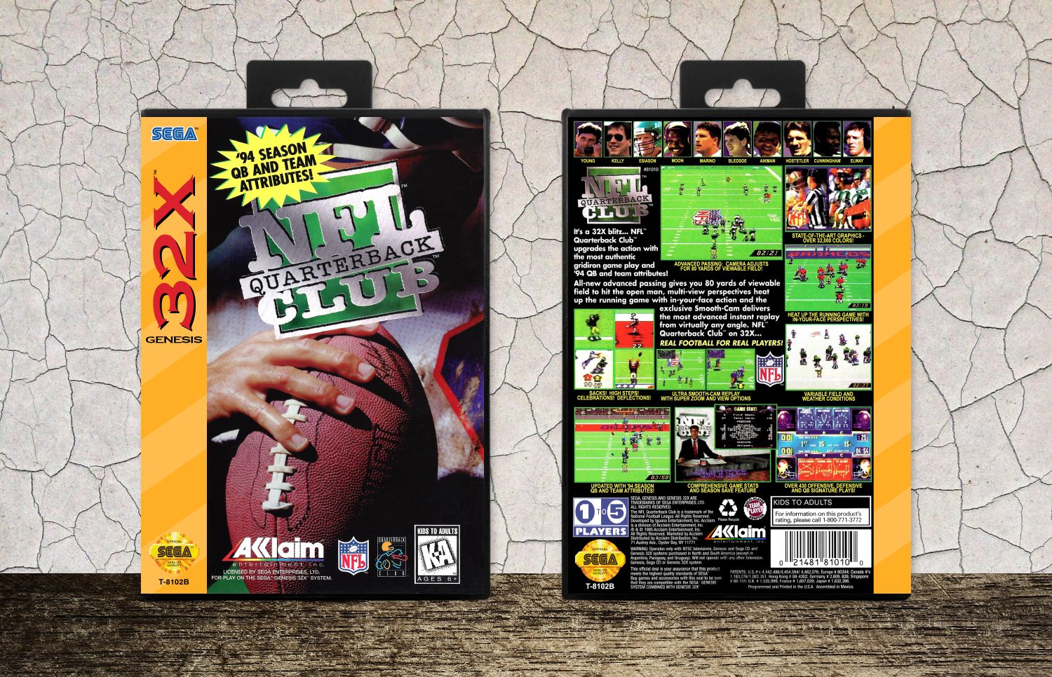 NFL Quarterback Club, Case Color: Black