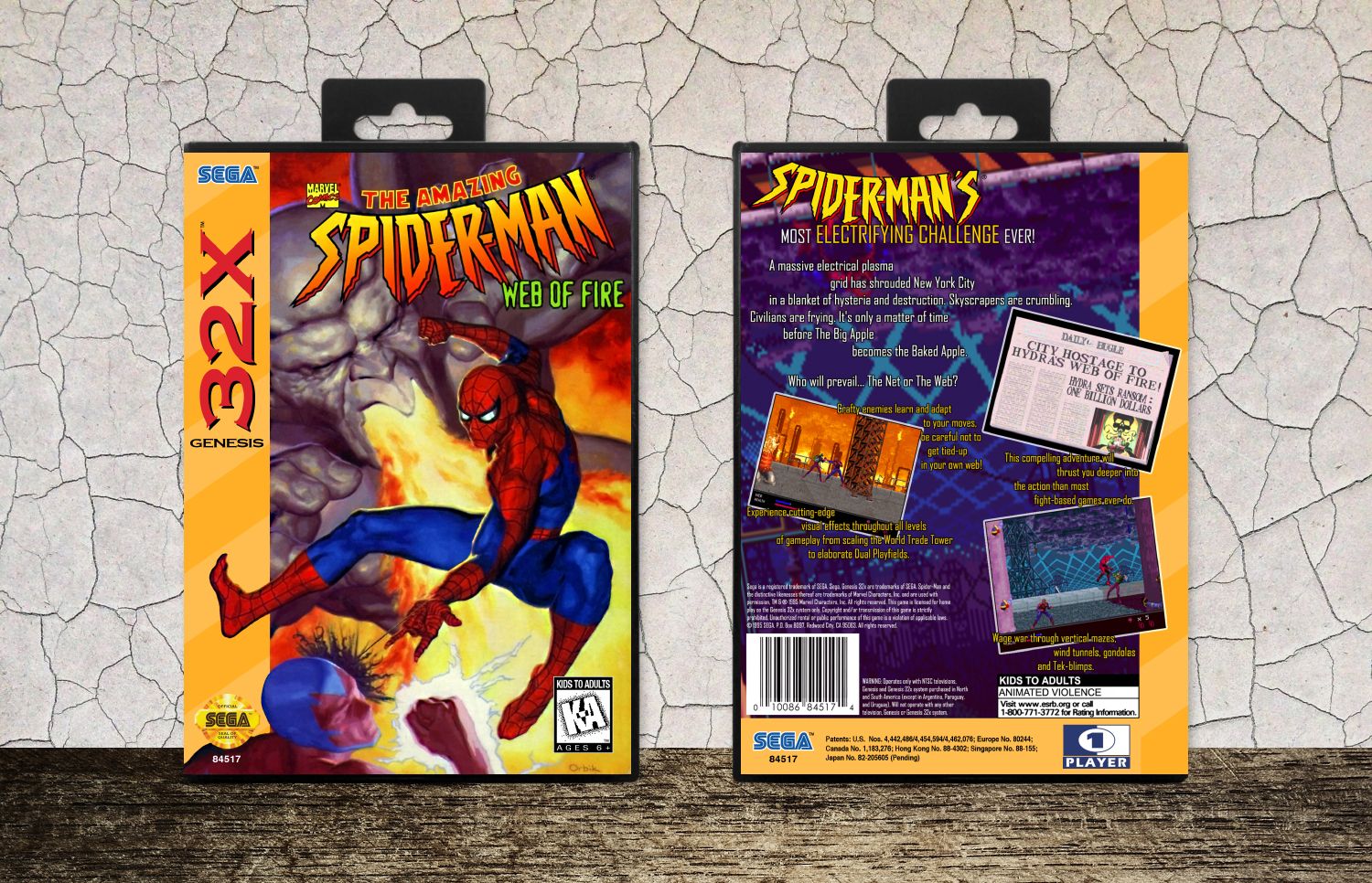 Amazing Spiderman, The: Web of Fire, Case Color: Black